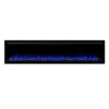 1500W 60" Recessed Wall Mounted Electric Fireplace Flame Effect - Image 3