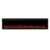 1500W 60" Recessed Wall Mounted Electric Fireplace Flame Effect - Image 4