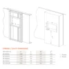 1500W 60" Recessed Wall Mounted Electric Fireplace Flame Effect - Image 6