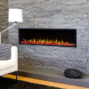 COMO 60 inch Built-in Recessed / Wall Mounted Electric Fireplace Decorative – No heat - Image 2
