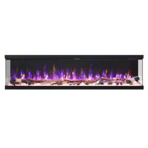 Langham 1600W 3-Sided 78 Inch Extra Deep Electric Fireplace
