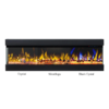 Zevoko 1600W 60'' 3-Sided Recessed/Wall-Mount Electric Fireplace - Image 2