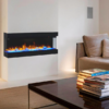 Zevoko 1600W 60'' 3-Sided Recessed/Wall-Mount Electric Fireplace - Image 7