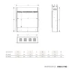 Aristo 1500W 28 inch Built-in Recessed Electric Fireplace - Frameless - Image 7