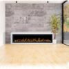 Concerto 1500W 72 Inch Electric Fireplace Insert with Horizon White Mantel Suite - Image 3