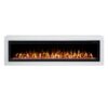 Concerto 1500W 72 Inch Electric Fireplace Insert with Horizon White Mantel Suite - Image 4