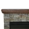 Stone Design Electric Fireplace Heater & Mantel - Image 11