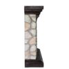 Stone Fireplace Mantel Surround With Insert - Image 6