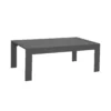Paris 4 Piece Charcoal Aluminium Sofa Lounge Set - Dark Grey Cushion - Image 5