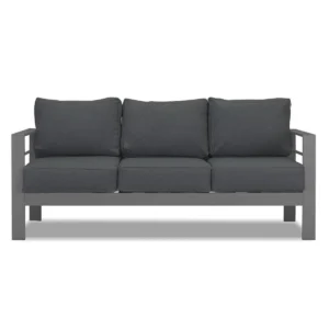 Paris 3 Seater Charcoal Aluminium