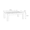 Paris 4 Piece White Aluminium Sofa Lounge Set - Light Grey Cushion - Image 6
