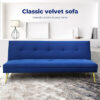 Levede 3 Seater Sofa Bed Convertible Velvet Lounge Adjustable Recliner Couch - Image 2
