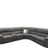 Brighton Corner Modular Manual Recliner Lounge Rhino Fabric Jet - Image 2