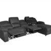 Dorval Modular 3-Seater Recliner Sofa with LHF Power Recliner, Console, and RHF Chaise - Onyx Colour - Image 2