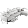 Recliner Leather Couch Lounge with Chaise Adjustable Headrest Sofa 2 or 3 seater - Image 5