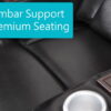 3 Seater Home Theatre Recliner Leather Lounge Media Room Cinema Seating Chairs - Image 8