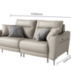 100% Guaranteed Genuine Real Leather Electric Recliner Lounge Cream Sofa Brand New - Image 2