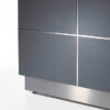 Calvin Reception Counter Reception Desk Metallic Grey Office Furniture - Image 2