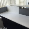 Calvin Reception Counter Reception Desk Metallic Grey Office Furniture - Image 6