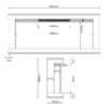 Triora Floating 3 Sided Wall Mounted Electric Fireplace – Smartphone Control - Image 5