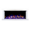 Triora Floating 3 Sided Wall Mounted Electric Fireplace – Smartphone Control - Image 6