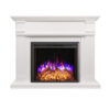 George 2000W Electric Fireplace Heater White Mantel Suite with 30" Starlight Insert - Smartphone Control - Image 3