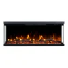 Aspen 50" 3-Sided Recessed Electric Fireplace Smart Heating