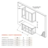Norfolk 3-Sided Electric Fireplace | 50”, 60” & 72” | Recessed or Freestanding - Image 9