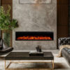 Harmony 1500W 63 inch Recessed / Wall Mounted Electric Fireplace - Image 3
