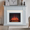 Pearl 2000W Electric Fireplace Heater Cement Grey Mantel Suite - Image 5