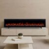 Lucerne 72 Inch 1800W Electric Fireplace – Recessed, Wall Mounted or Freestanding with Stand - Image 4