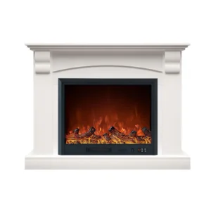 Whitmore White Mantel Electric Fireplace Suite