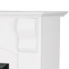 Whitmore White Mantel Electric Fireplace Suite - Image 5