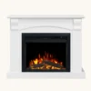 Whitmore White Mantel Electric Fireplace Suite - Image 2