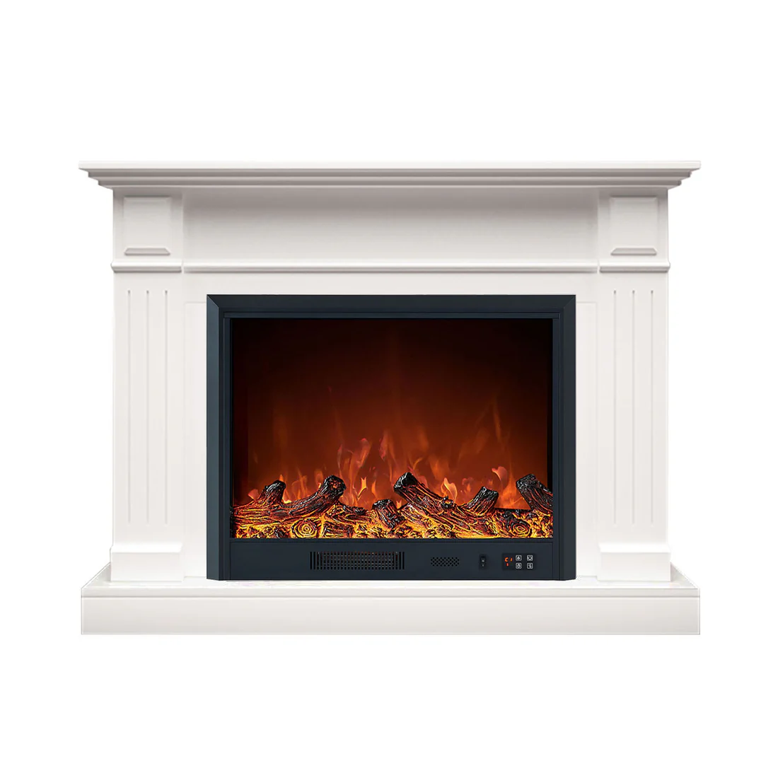 Berwick White Mantel Electric Fireplace Suite with 30" Lumera Electric Fireplace Insert - Image 2