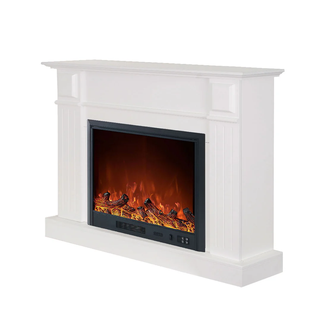 Berwick White Mantel Electric Fireplace Suite with 30" Lumera Electric Fireplace Insert - Image 4