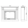 Berwick White Mantel Electric Fireplace Suite with 30" Lumera Electric Fireplace Insert - Image 8