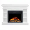Grandview White Mantel Electric Fireplace Suite with 30" Mirage Electric Fireplace Insert - Image 10