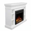 Grandview White Mantel Electric Fireplace Suite with 30" Mirage Electric Fireplace Insert - Image 9