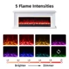 Ashbury White Mantel Electric Fireplace Suite – 60 Inch Orion Insert - Image 5