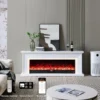 Ashbury White Mantel Electric Fireplace Suite – 60 Inch Orion Insert - Image 3