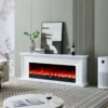Ashbury White Mantel Electric Fireplace Suite – 60 Inch Orion Insert - Image 12
