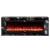 Valoria Black Marble Electric Fireplace with 60 Inch Lumera Insert - Image 2