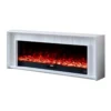 Aurevia White Mantel Electric Fireplace Suite with 60 Inch Lumera Insert - Image 10